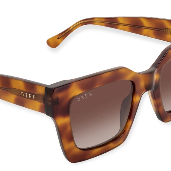 DIFF Dani Sunglasses Andes Tortoise Frame Brown Gradient Lenses - Picture 5 of 8
